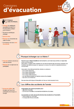 Fiches quart heure sécurité " Consignes d'évacuation "