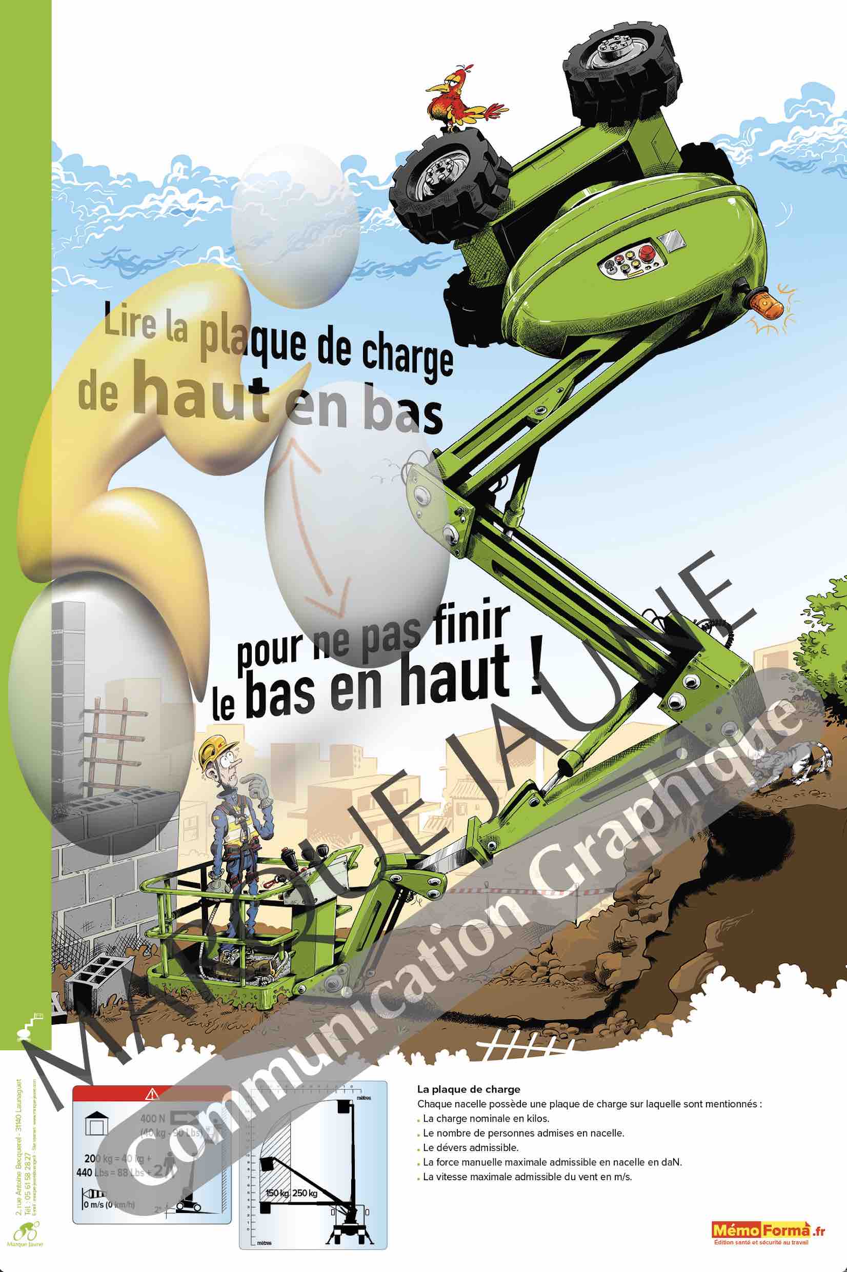 Poster PEMP : Lire la plaque de charge 40x60