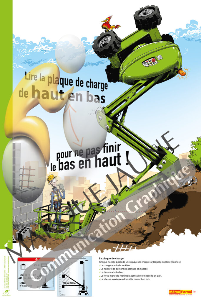 Affiche Plaque de Charge PEMP 40x60