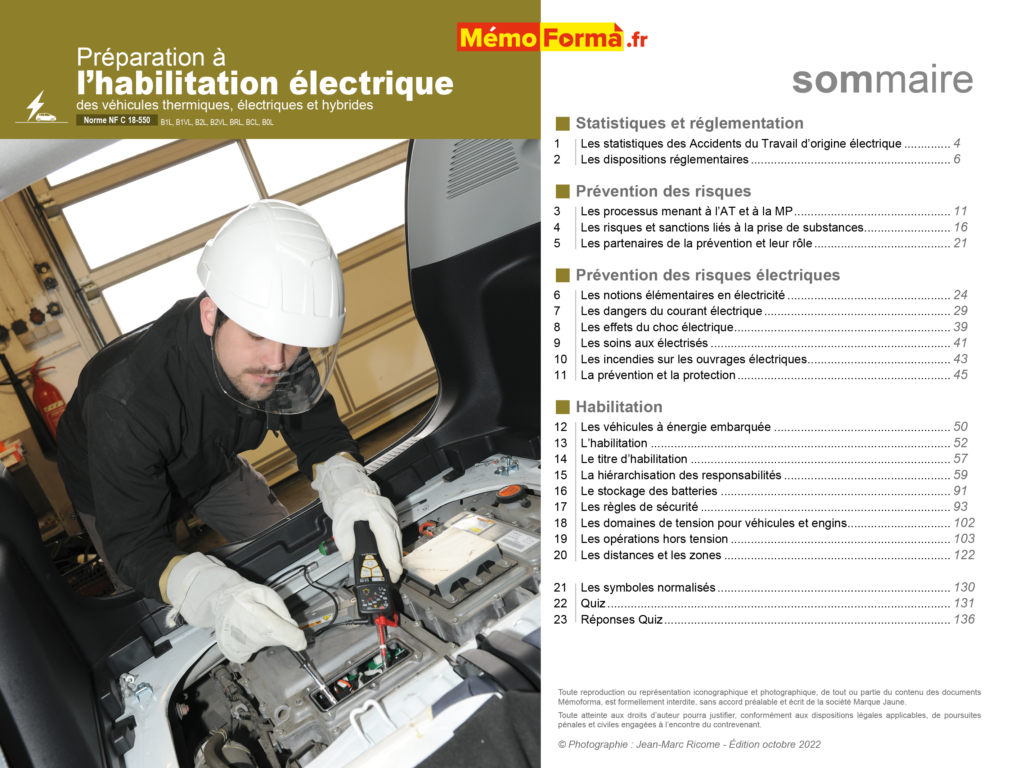 Support formateur – Véhicule Habilitation Electrique - MémoForma.fr