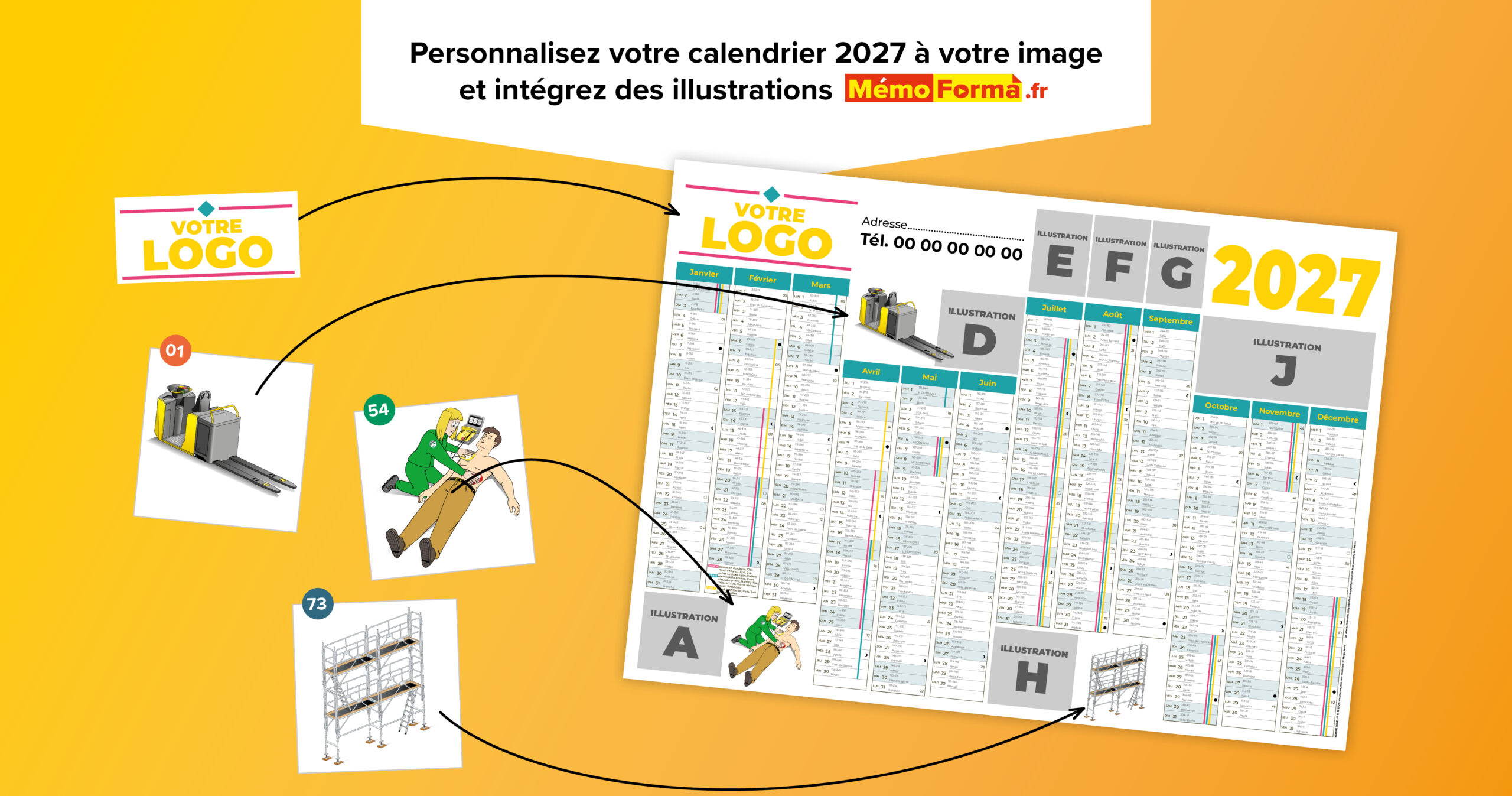 Calendrier 2027 personnalisé